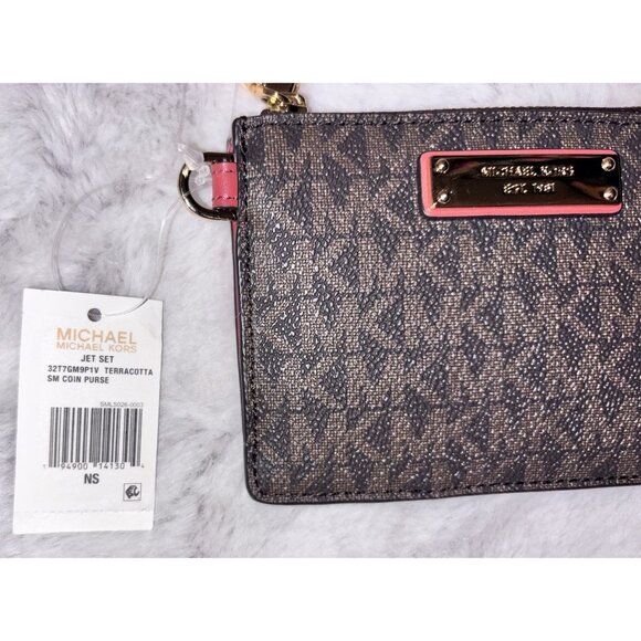 Michael Kors Terracotta Jet Set Coin Purse NWT - Picture 5 of 5